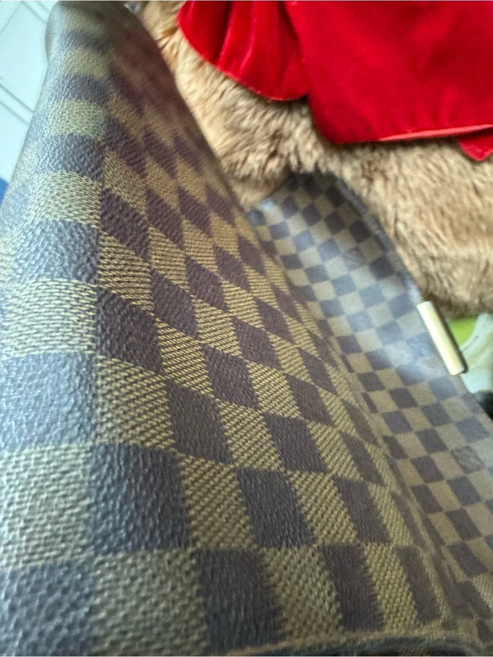 Louis Vuitton Damier Ebene Messenger Bag with COA